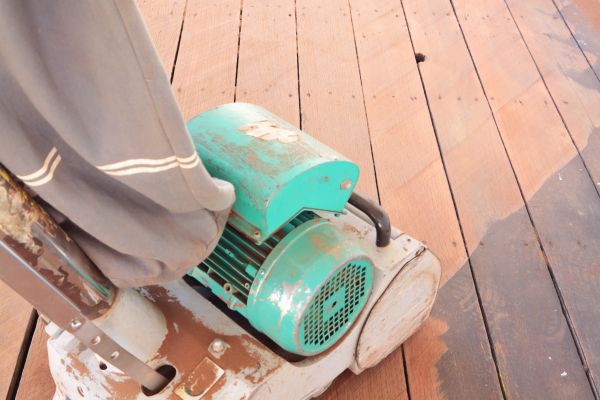 Cedar Deck Sanding in Lenoir City